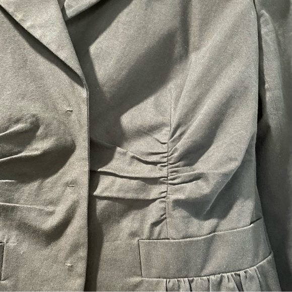 Prada Blazer Jacket Black Made in Italy Size 12 equivalent to EU 44 Three Snap - Picture 11 of 15